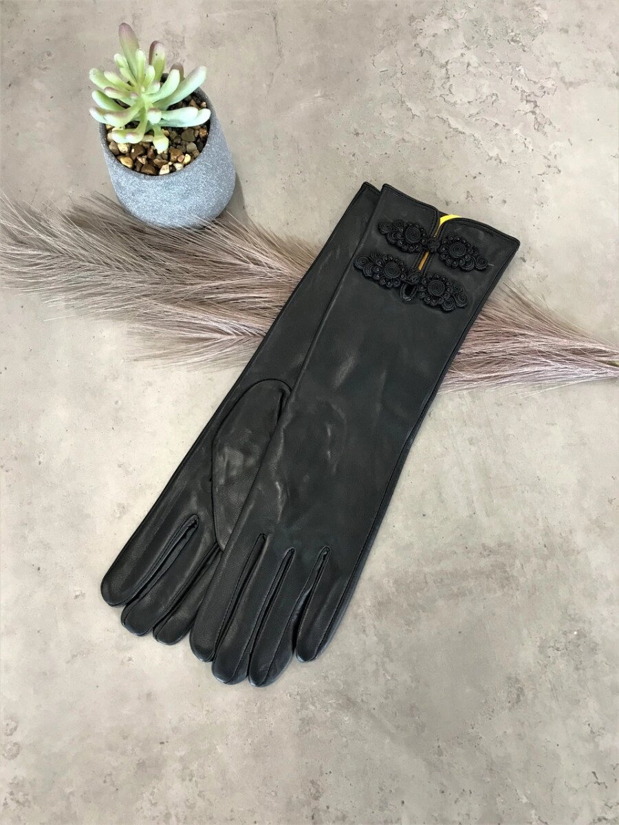 Жіночі рукавички довгі 360мм Середні 4-847 від компанії Shock km ua - фото 1