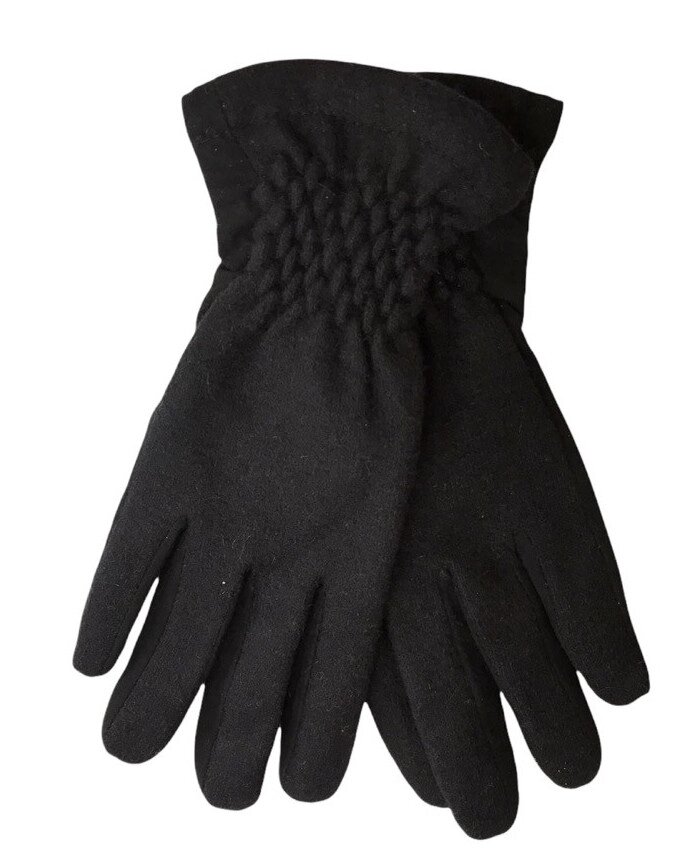 Жіночі рукавички комбіновані Замша і кашемір Маленькі від компанії Shock km ua - фото 1