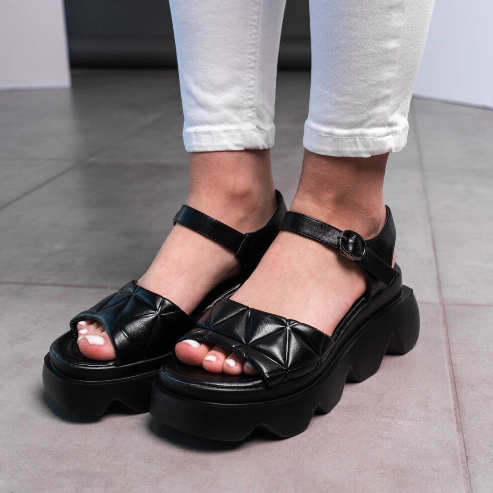 Жіночі сандалі Fashion Penny 3605 39 розмір 25 см Чорний від компанії Shock km ua - фото 1