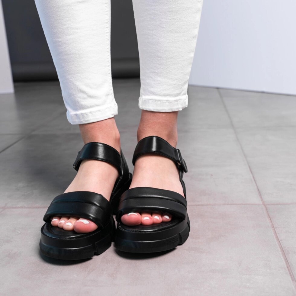 Жіночі сандалі Fashion Tubby 3614 36 розмір 23,5 см Чорний від компанії Shock km ua - фото 1