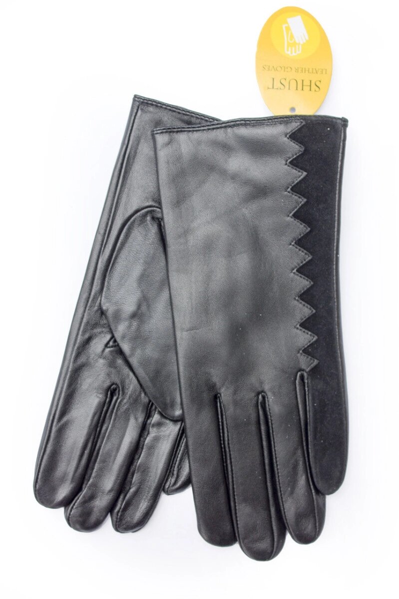 Жіночі шкіряні рукавички 2-783s3 від компанії Shock km ua - фото 1