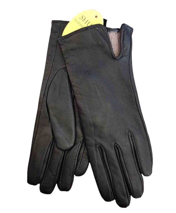 Жіночі шкіряні рукавички 410 маленькі від компанії Shock km ua - фото 1