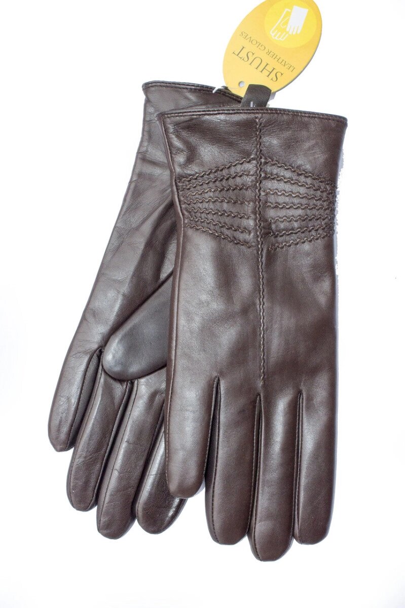 Жіночі шкіряні рукавички 728s1 від компанії Shock km ua - фото 1