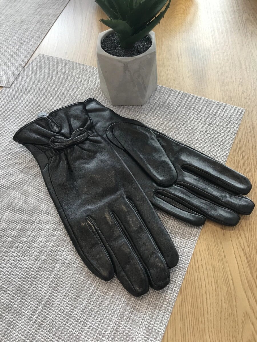 Жіночі шкіряні рукавички 745s3 Великі від компанії Shock km ua - фото 1