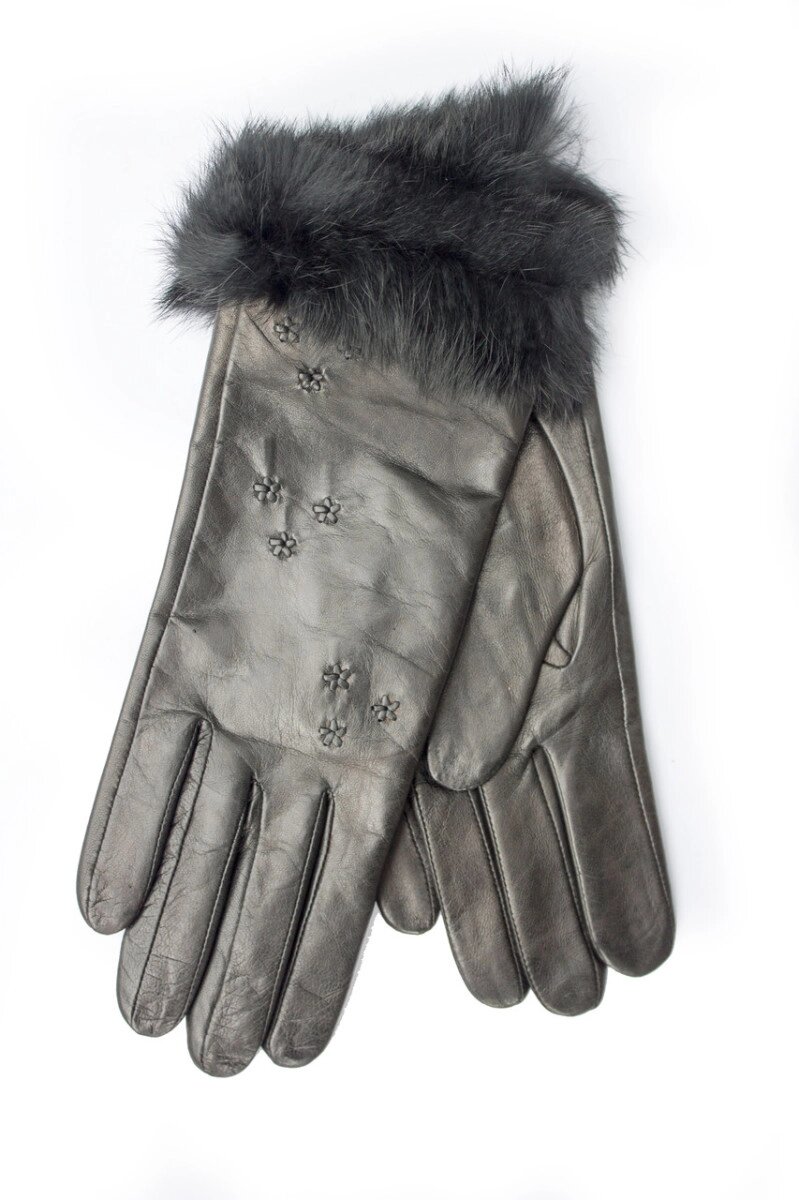 Жіночі шкіряні рукавички 746s1 від компанії Shock km ua - фото 1