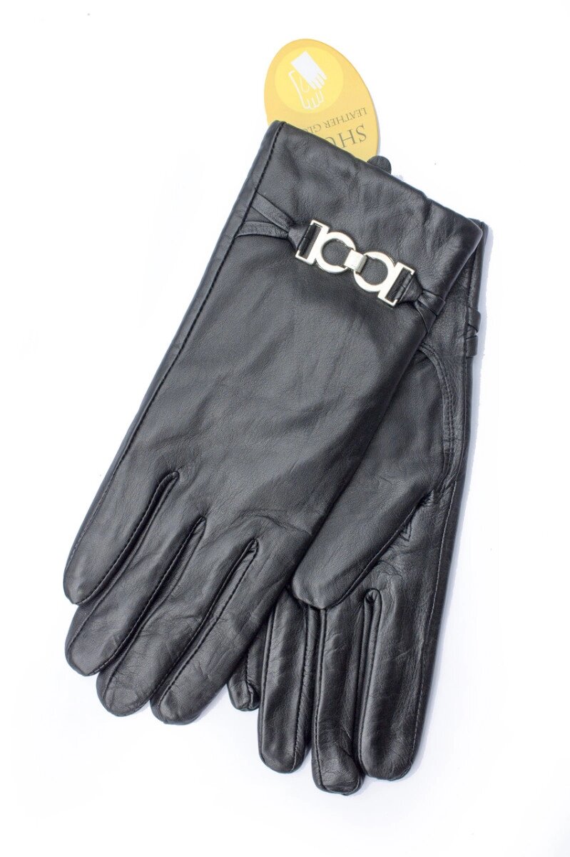 Жіночі шкіряні рукавички 749s1 від компанії Shock km ua - фото 1