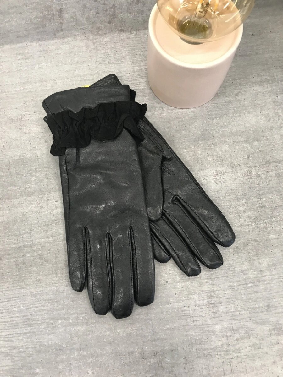 Жіночі шкіряні рукавички 787s1 від компанії Shock km ua - фото 1