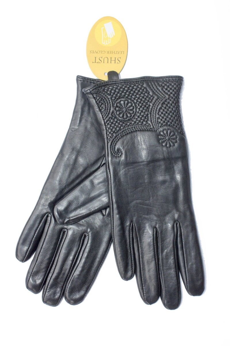 Жіночі шкіряні рукавички 792s1 від компанії Shock km ua - фото 1