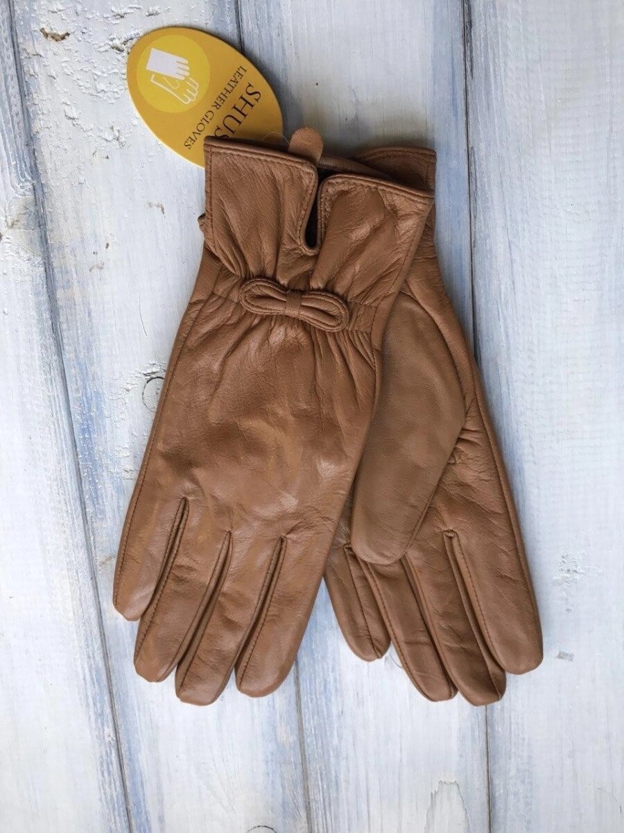 Жіночі шкіряні рукавички Маленькі 813s1 від компанії Shock km ua - фото 1