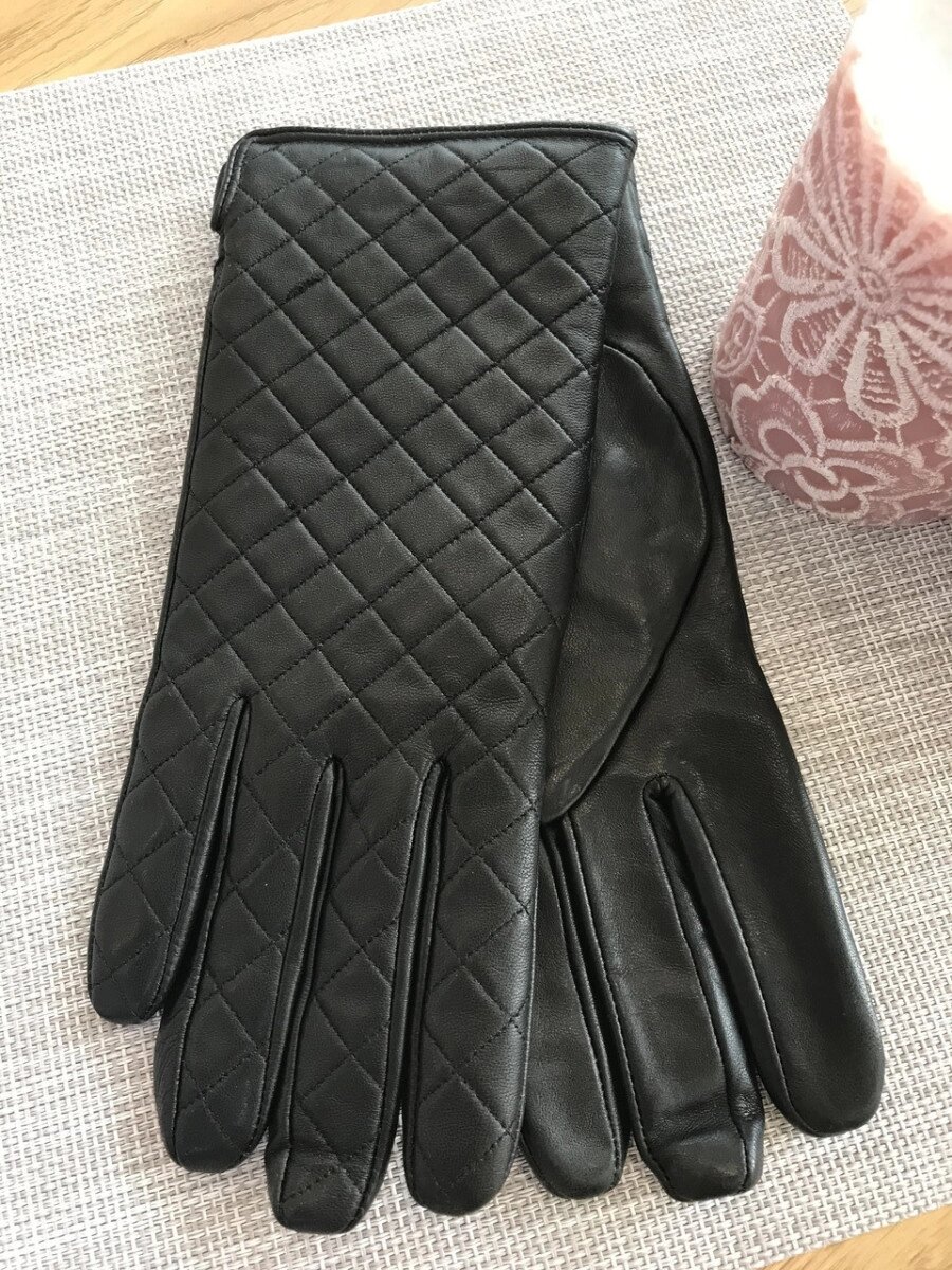 Жіночі шкіряні рукавички Середні від компанії Shock km ua - фото 1