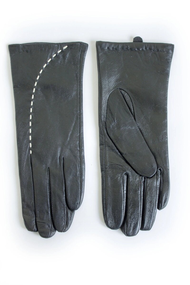 Жіночі шкіряні рукавички В'ЯЗКА Маленькі 2-387 від компанії Shock km ua - фото 1