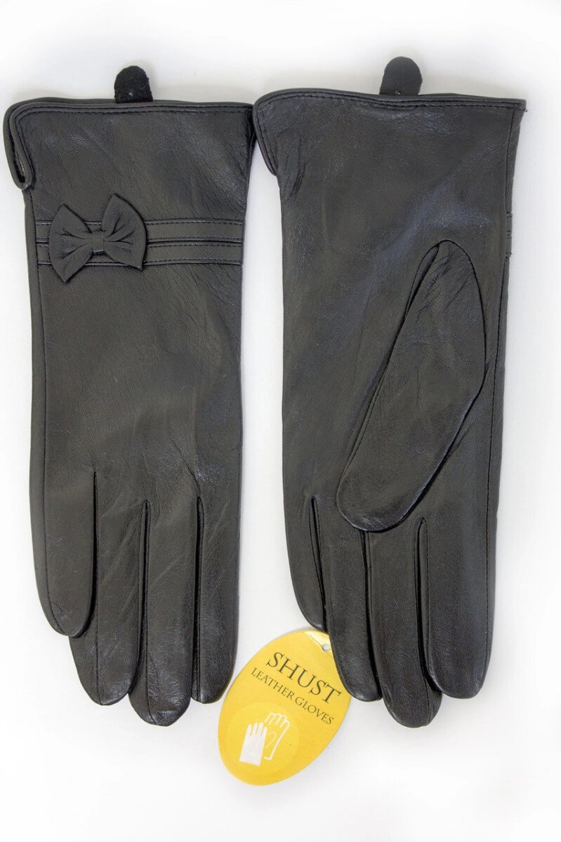 Жіночі шкіряні рукавички В'ЯЗКА Маленькі W22-160051s1 7РР від компанії Shock km ua - фото 1