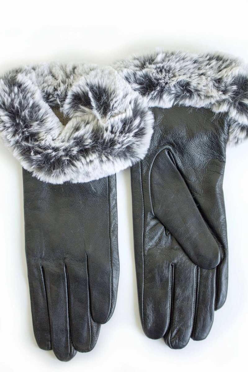 Жіночі шкіряні рукавички В'ЯЗКА Маленькі WP-162681s1 від компанії Shock km ua - фото 1
