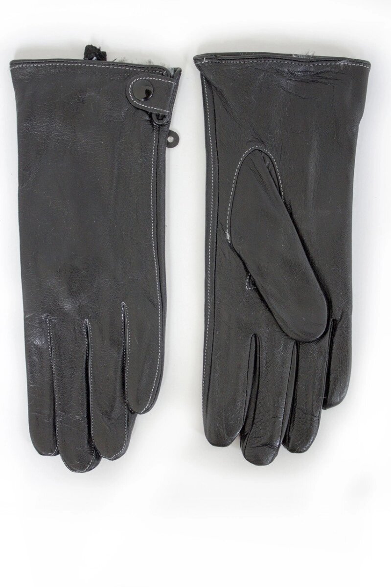 Жіночі шкіряні рукавички В'ЯЗКА СЕНСОРНІ Маленькі 2-389 від компанії Shock km ua - фото 1