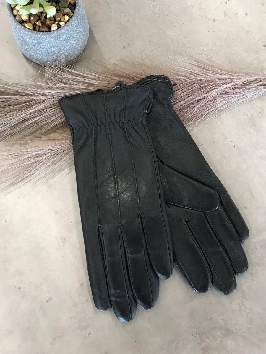 Жіночі шкіряні сенсорні рукавички 1-941s2 від компанії Shock km ua - фото 1