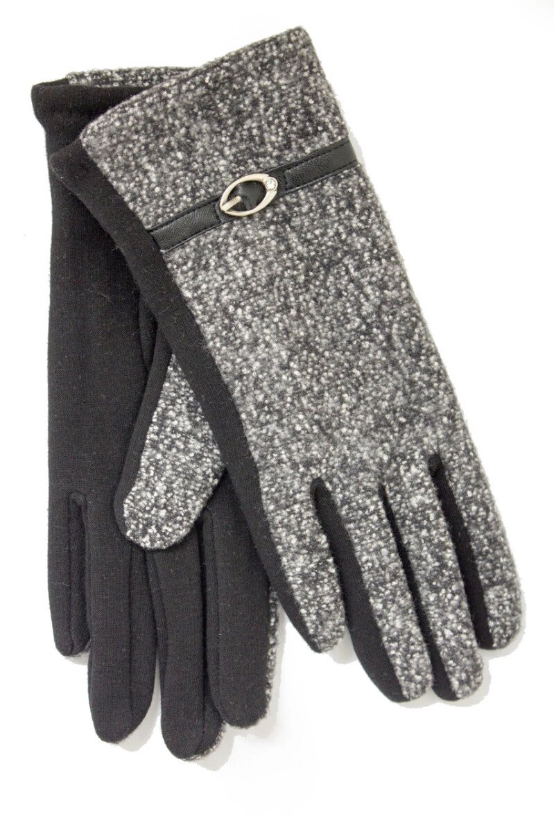 Жіночі стрейчеві рукавички Комбіновані Великі від компанії Shock km ua - фото 1
