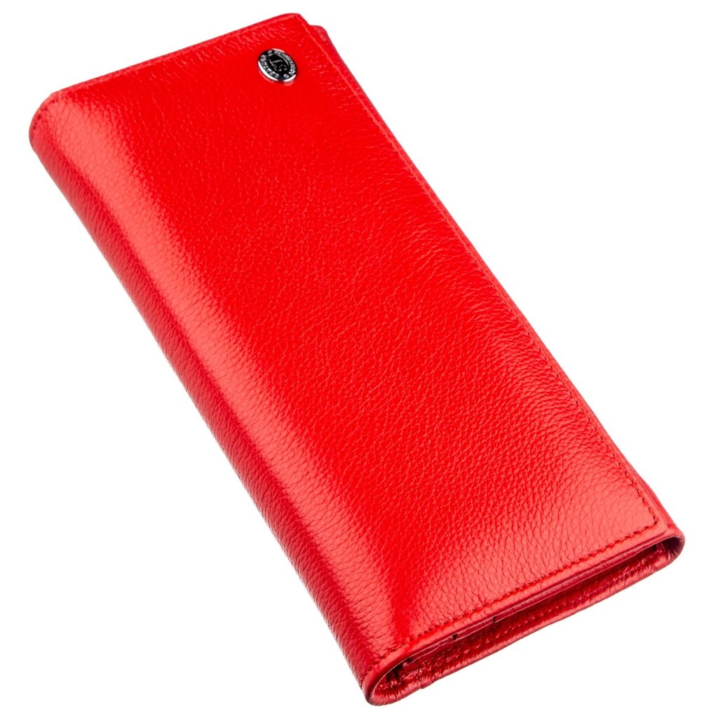 Жіночий місткий гаманець ST Leather 18875 Червоний від компанії Shock km ua - фото 1