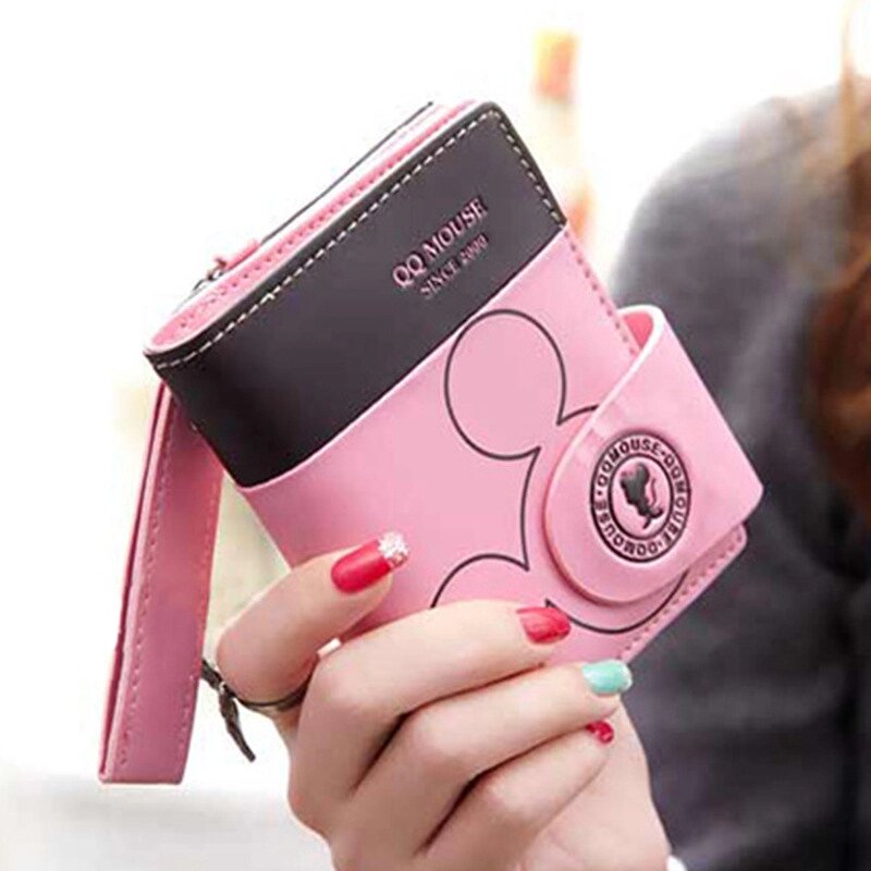 Жіночий рожевий гаманець Міккі код 411 від компанії Shock km ua - фото 1