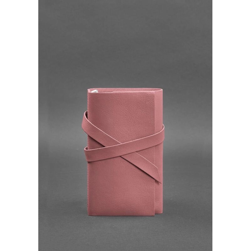 Жіночий шкіряний блокнот (Софт-бук) 1.0 Рожевий від компанії Shock km ua - фото 1