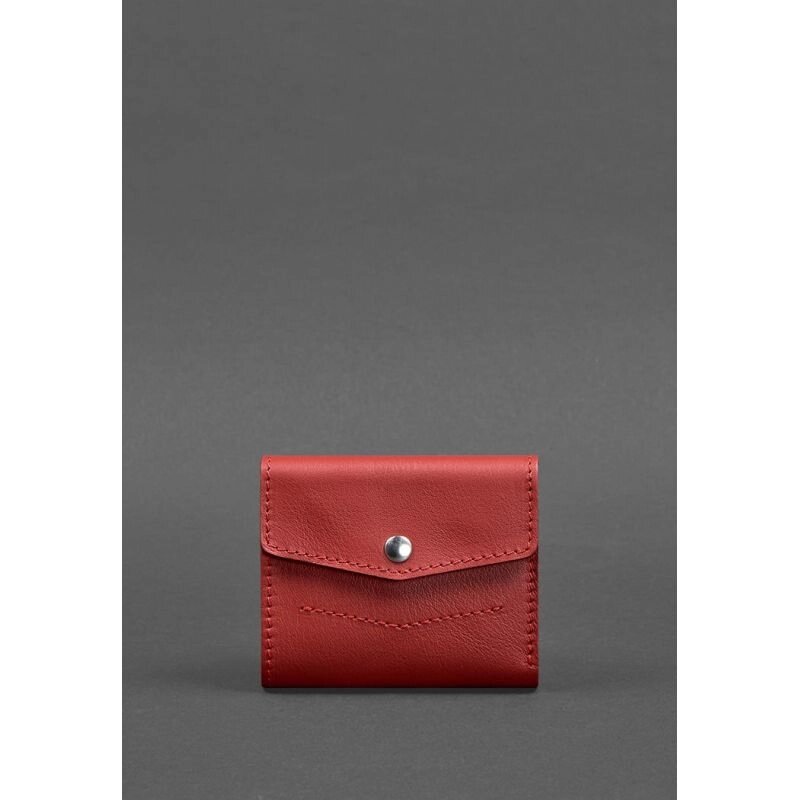 Жіночий шкіряний гаманець 2.1 червоний Krast від компанії Shock km ua - фото 1