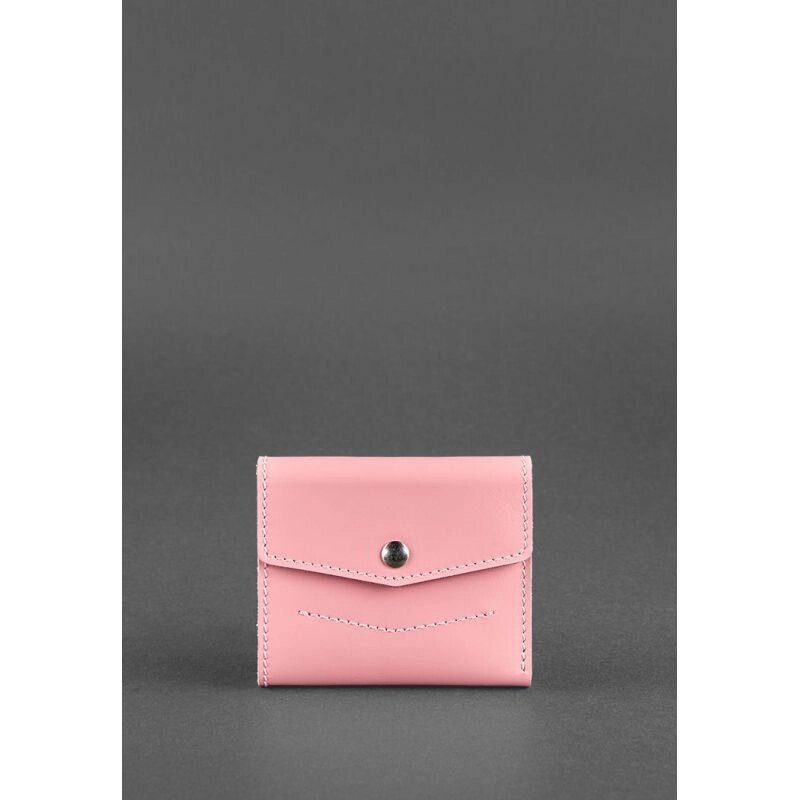 Жіночий шкіряний гаманець 2.1 Рожевий від компанії Shock km ua - фото 1