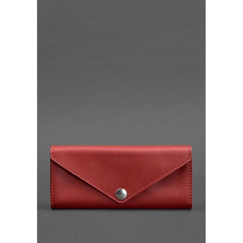 Жіночий шкіряний гаманець Керрі 1.0 червоний від компанії Shock km ua - фото 1
