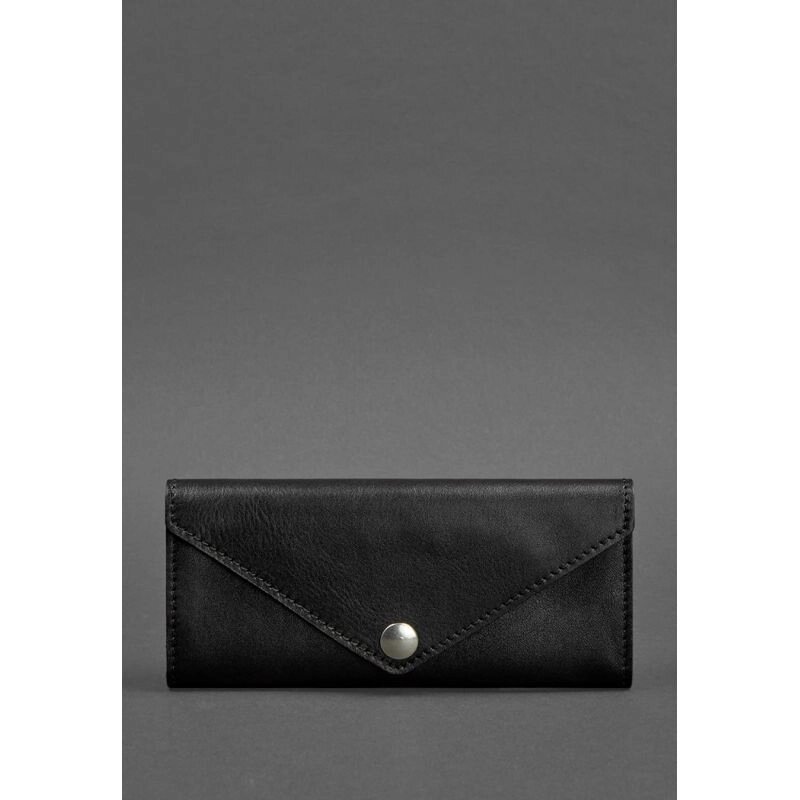 Жіночий шкіряний гаманець Керрі 1.0 чорний Krast від компанії Shock km ua - фото 1