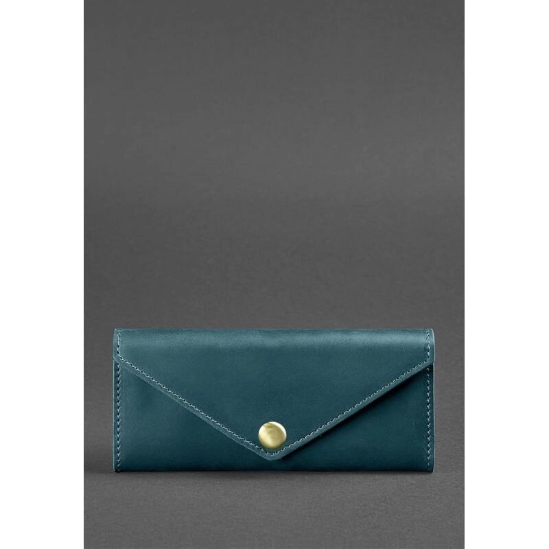 Жіночий шкіряний гаманець Керрі 1.0 зелений від компанії Shock km ua - фото 1