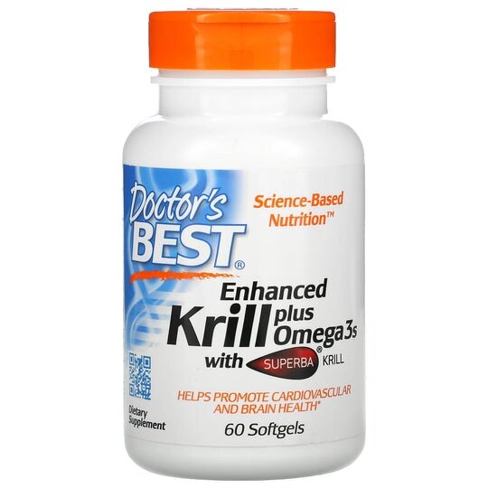 Жирні кислоти Doctor's Best Enhanced Krill Plus Omega3s with Superba Krill, 60 капсул від компанії Shock km ua - фото 1