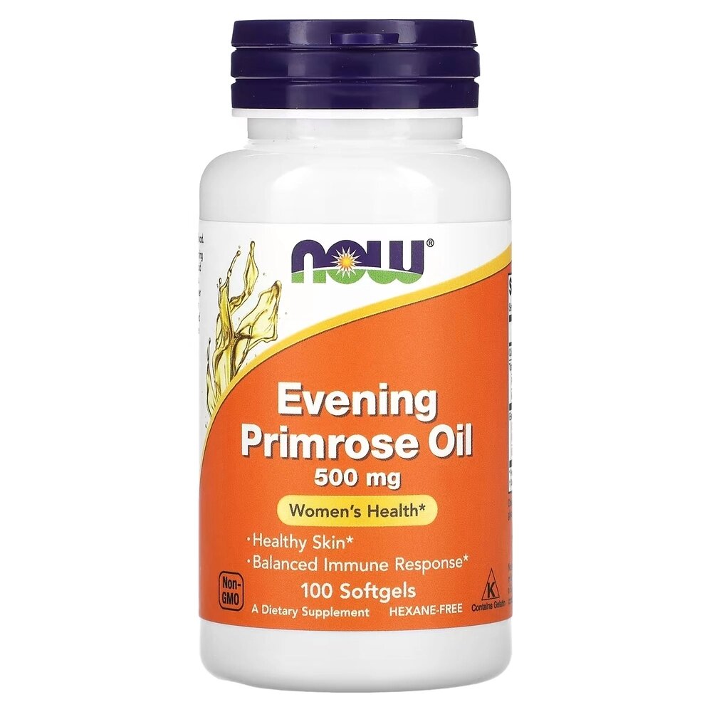 Жирні кислоти NOW Evening Primrose Oil 500 mg, 100 капсул від компанії Shock km ua - фото 1
