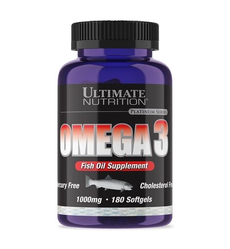 Жирні кислоти Ultimate Omega 3 18:12 Softgels, 180 капсул від компанії Shock km ua - фото 1