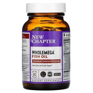 Жирні кислоти New Chapter Wholemega Fish Oil, 60 капсул
