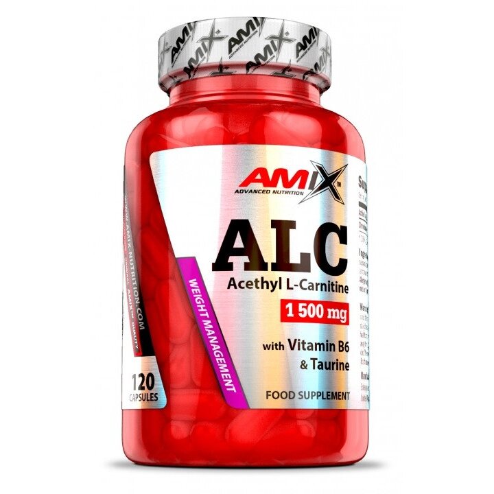 Жироспалювач Amix Nutrition ALC with Taurine  Vitamin B6, 120 капсул від компанії Shock km ua - фото 1