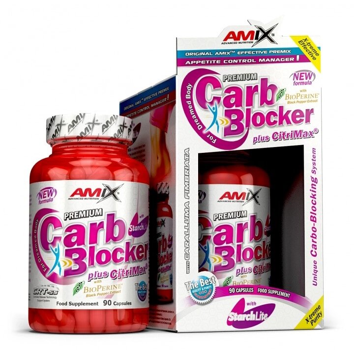 Жироспалювач Amix Nutrition Carb Blocker with Starchlite, 90 капсул від компанії Shock km ua - фото 1