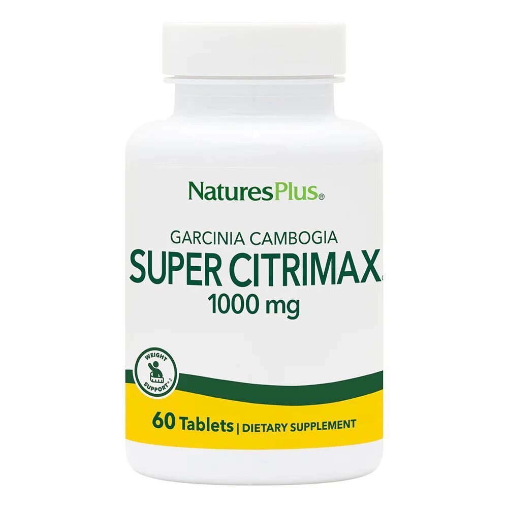 Жироспалювач Natures Plus Super Citrimax 1000 mg, 60 таблеток від компанії Shock km ua - фото 1