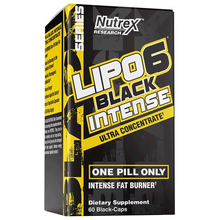 Жироспалювач Nutrex Research Lipo-6 Black Intense Ultra Concentrate, 60 капсул від компанії Shock km ua - фото 1