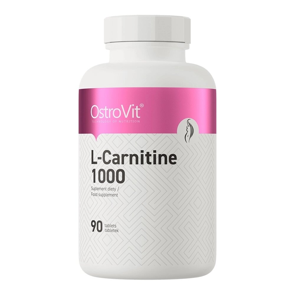 Жироспалювач OstroVit L-Carnitine 1000, 90 таблеток від компанії Shock km ua - фото 1