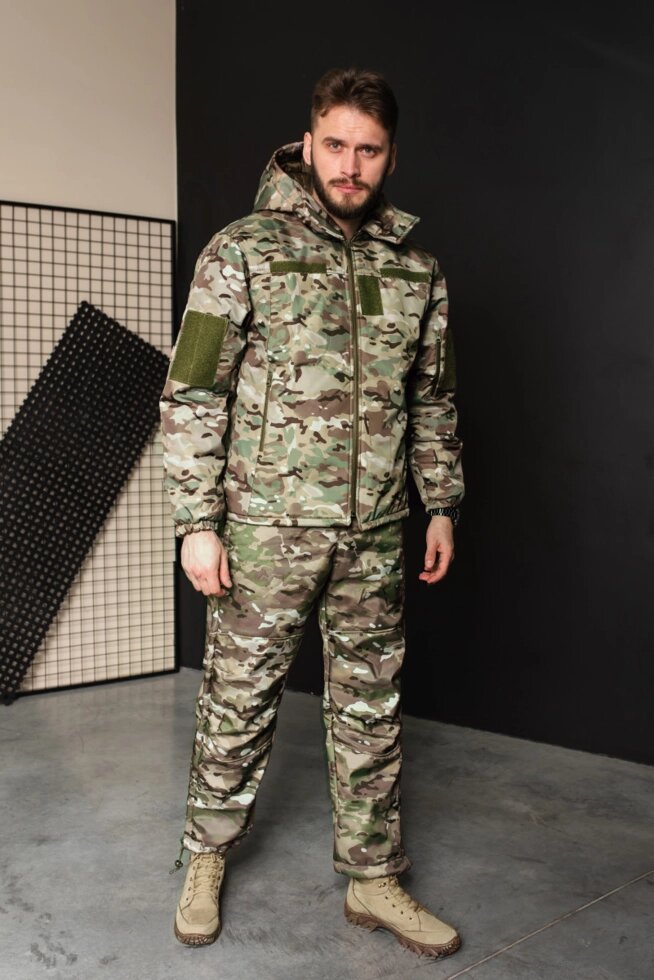 Зимовий тепли костюм куртка та штани чоловічий Туреччина ЗСУ Мультикам 8964 L від компанії Shock km ua - фото 1
