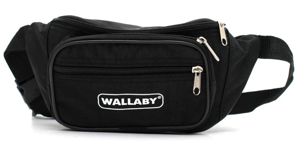 Зручна сумка на пояс Wallaby 2907-1 black від компанії Shock km ua - фото 1