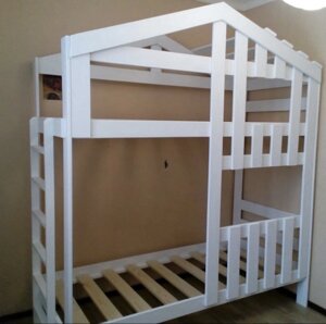 Ліжко двоповерхова дерев'яна розбірна Техас1
