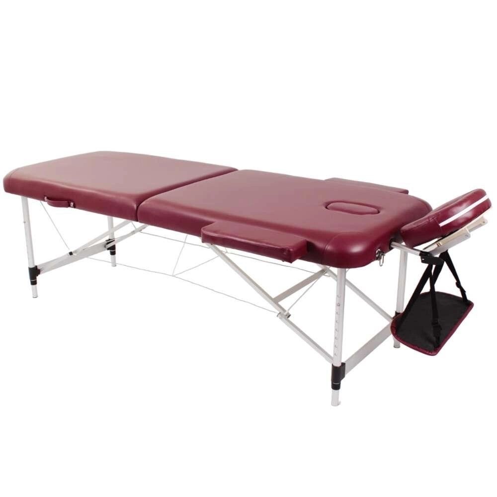 Алюмінієвий складаний масажний стіл (2 секції) SMT-AT025 від компанії Медтехніка ZENET - Товари для здоров'я, затишку та комфорта - фото 1