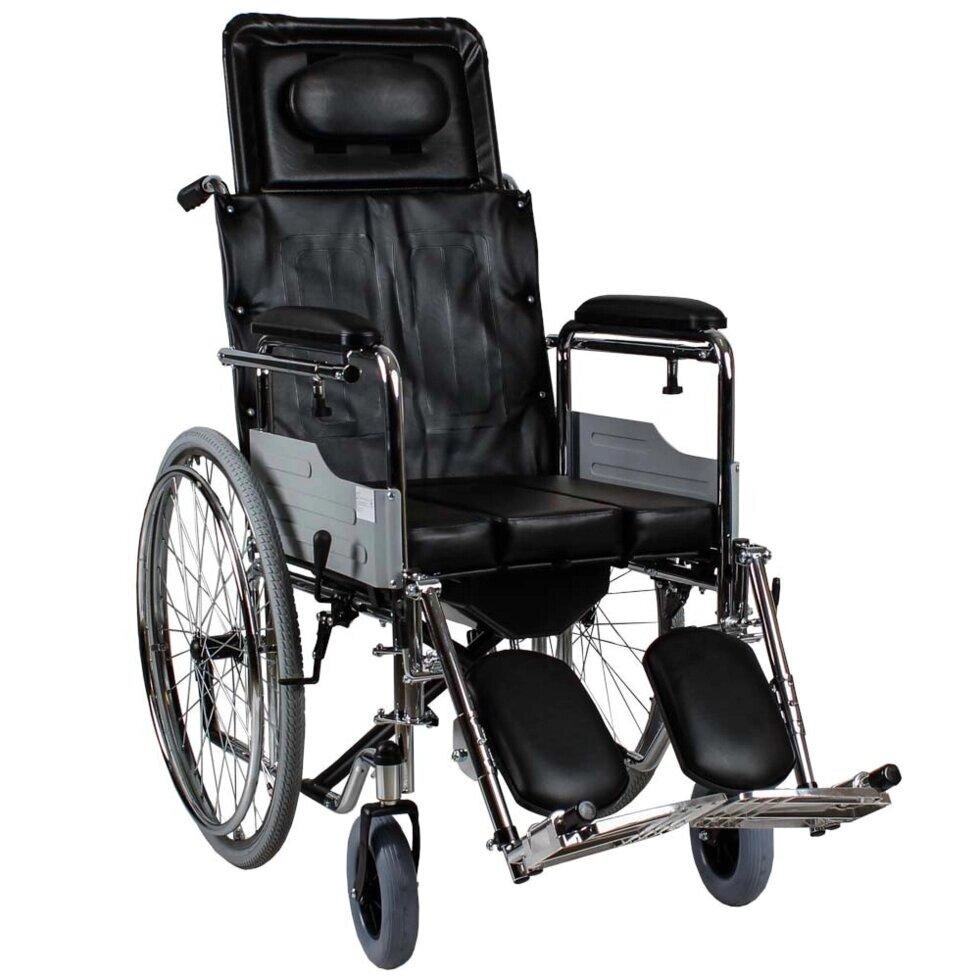 Багатофункціональна інвалідна коляска з туалетом OSD-MOD-2-45 від компанії Медтехніка ZENET - Товари для здоров'я, затишку та комфорта - фото 1