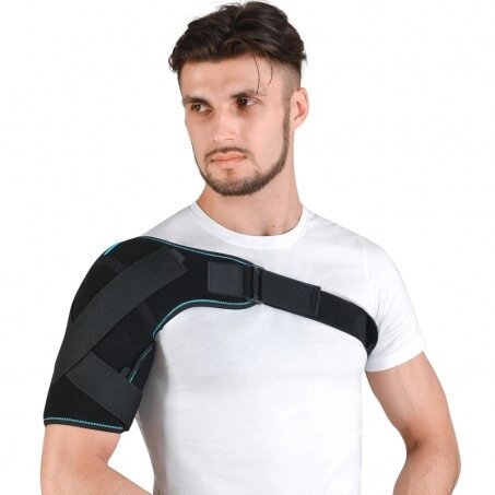 Бандаж на плечовий суглоб неопреновий Алком 4027 р. 1 лівий від компанії Медтехніка ZENET - Товари для здоров'я, затишку та комфорта - фото 1