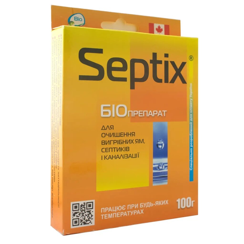 Біопрепарат Bio Septix - засіб для очищення вигрібних ям, Санекс 100г від компанії Медтехніка ZENET - Товари для здоров'я, затишку та комфорта - фото 1