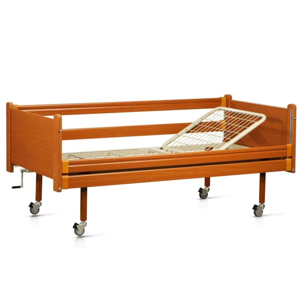 Дерев'яна ліжко функціональне двосекційне OSD-93 від компанії Медтехніка ZENET - Товари для здоров'я, затишку та комфорта - фото 1