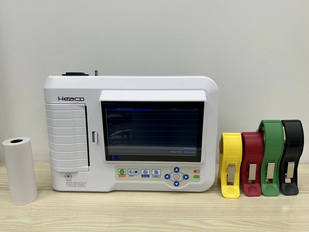 Електрокардіограф Heaco ECG600G 6/12-канальний апарат ЕКГ від компанії Медтехніка ZENET - Товари для здоров'я, затишку та комфорта - фото 1