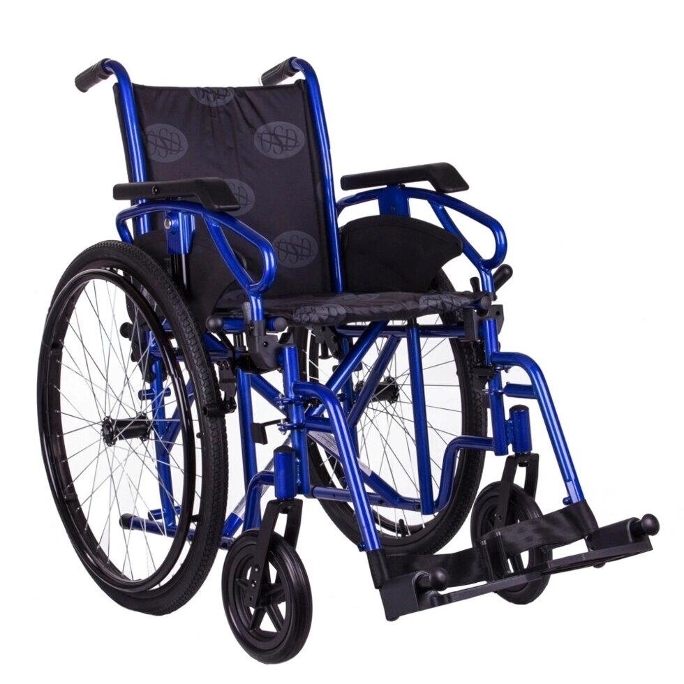 Інваліда коляска "Millenium III" (синій) OSD-STB3-** від компанії Медтехніка ZENET - Товари для здоров'я, затишку та комфорта - фото 1