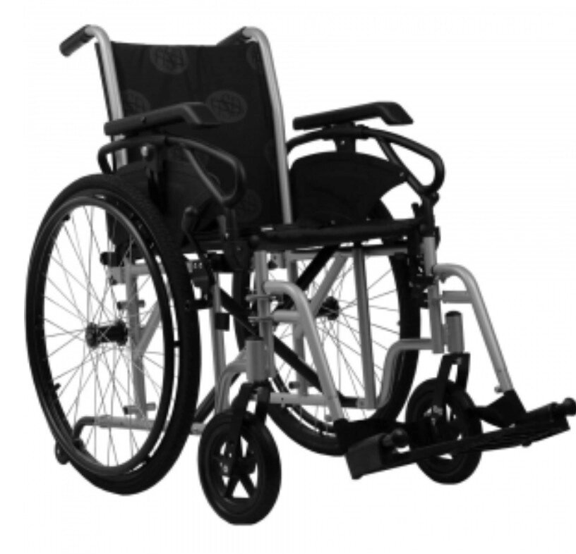 Інвалідна коляска «MILLENIUM IV» хром від компанії Медтехніка ZENET - Товари для здоров'я, затишку та комфорта - фото 1