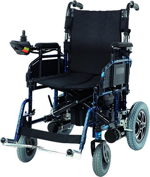 Коляска інвалідна, з двигуном, складана (JT-101) від компанії Медтехніка ZENET - Товари для здоров'я, затишку та комфорта - фото 1