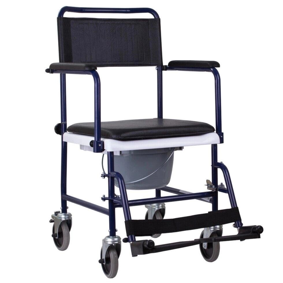 Крісло-каталка із санітарним обладнанням OSD-MOD-JBS367A від компанії Медтехніка ZENET - Товари для здоров'я, затишку та комфорта - фото 1